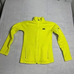 Patagonia Womens Better Sweater Jacket Neon Yellow Long Sleeve Full-Zip Outdoor